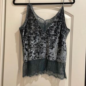 Velvet and lace tank!